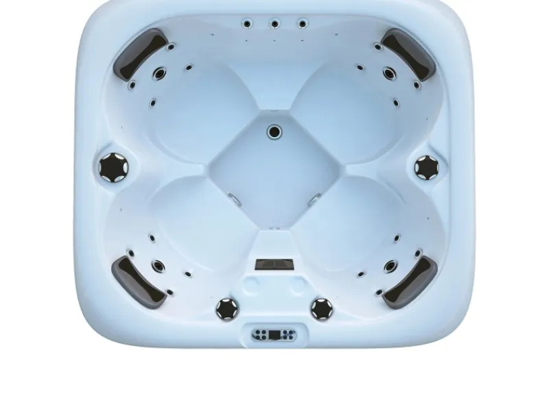 Home Deluxe Outdoor Whirlpools|Outdoor Whirlpool Sea Star Pure 180 x 160 x 79 cm Dunkelgrau-Weiß