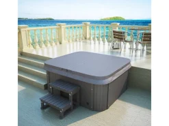 Home Deluxe Outdoor Whirlpools|Outdoor Whirlpool Sea Star Plus 180 x 160 x 79 cm Dunkelgrau-Weiß