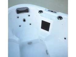 Home Deluxe Outdoor Whirlpools|Outdoor Whirlpool Sea Star Plus 180 x 160 x 79 cm Dunkelgrau-Weiß