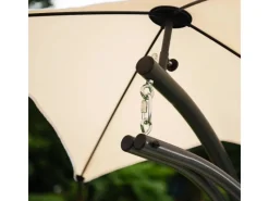 Schwebeliege San Remo Anthrazit-Beige*Home Deluxe