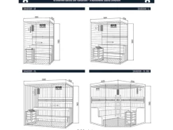 Home Deluxe Campingzubehör|Traditionelle Sauna SHADOW BIG XL für bis zu 6 Personen