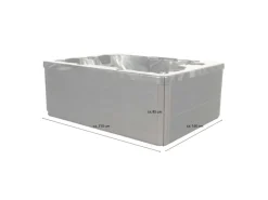 Home Deluxe Outdoor Whirlpools|Whirlpool Black Marble für 3 Personen 210 x 160 x 85 cm