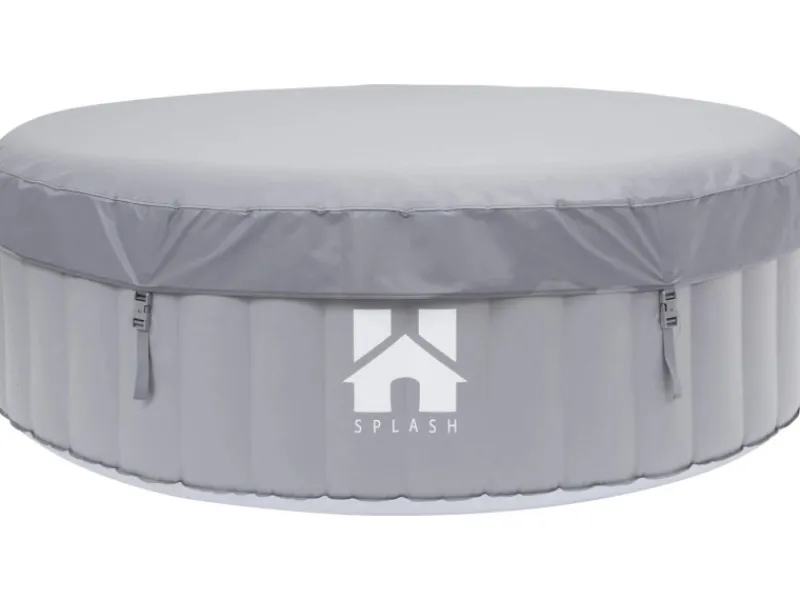 Home Deluxe Outdoor Whirlpools|Whirlpool Splash Ø 208 cm x 65 cm Rund Grau