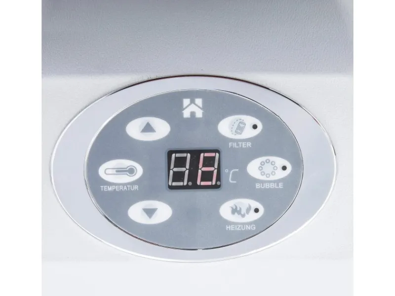 Home Deluxe Outdoor Whirlpools|Whirlpool Splash Ø 208 cm x 65 cm Rund Grau