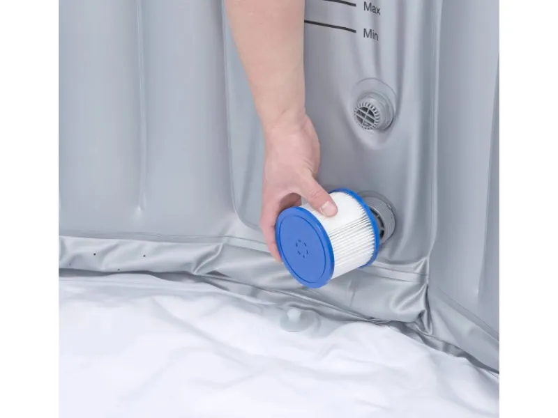 Home Deluxe Outdoor Whirlpools|Whirlpool Splash Ø 208 cm x 65 cm Rund Grau