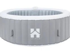 Home Deluxe Outdoor Whirlpools|Whirlpool Splash Ø 208 cm x 65 cm Rund Grau