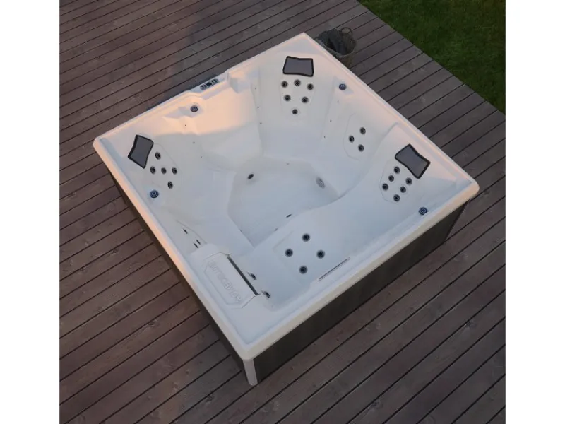 Home Deluxe Outdoor Whirlpools|Whirlpool Stream Big für 5 Personen 207,5 x 207,5 x 88 cm