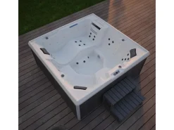 Home Deluxe Outdoor Whirlpools|Whirlpool Stream Big für 5 Personen 207,5 x 207,5 x 88 cm