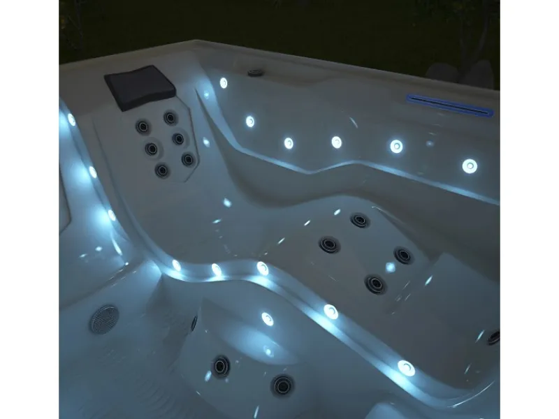 Home Deluxe Outdoor Whirlpools|Whirlpool Stream Big für 5 Personen 207,5 x 207,5 x 88 cm