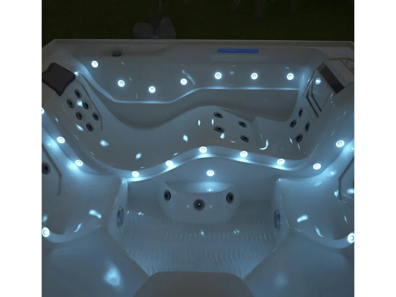 Home Deluxe Outdoor Whirlpools|Whirlpool Stream Big für 5 Personen 207,5 x 207,5 x 88 cm