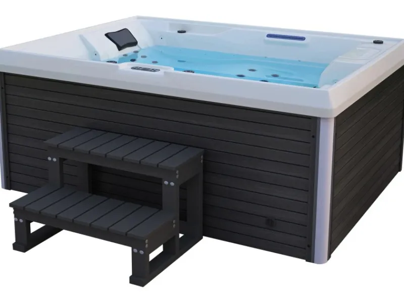Home Deluxe Outdoor Whirlpools|Whirlpool Stream für 3 Personen 211 x 156,5 x 74,05 cm