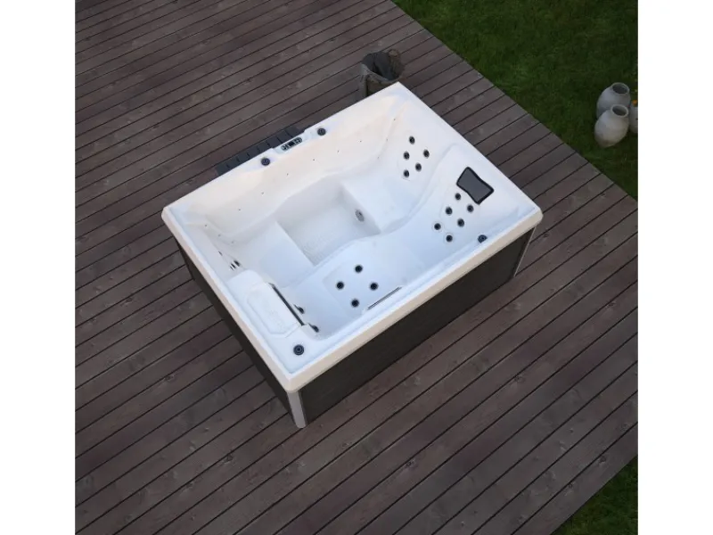 Home Deluxe Outdoor Whirlpools|Whirlpool Stream für 3 Personen 211 x 156,5 x 74,05 cm