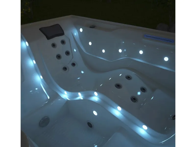 Home Deluxe Outdoor Whirlpools|Whirlpool Stream für 3 Personen 211 x 156,5 x 74,05 cm