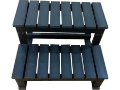 Whirlpool-Treppe Beach 62 cm x 54 cm x 40 cm Anthrazit*Home Deluxe New