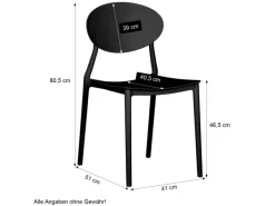 Homestyle4u Gartenstühle|Gartenstuhl 4er Set in 2448