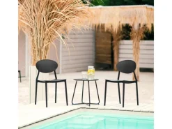 Homestyle4u Gartenstühle|Gartenstuhl 4er Set in 2448