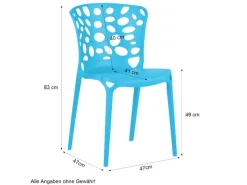 Homestyle4u Gartenstühle|Gartenstuhl 4er Set in 2457