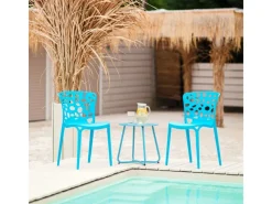 Homestyle4u Gartenstühle|Gartenstuhl 4er Set in 2457