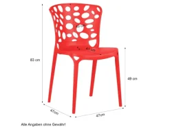 Homestyle4u Gartenstühle|Gartenstuhl 4er Set in 2460