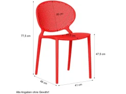 Homestyle4u Gartenstühle|Gartenstuhl 4er Set in 2469