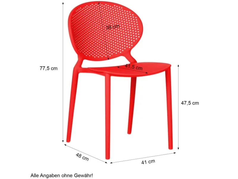 Homestyle4u Gartenstühle|Gartenstuhl 4er Set in 2469