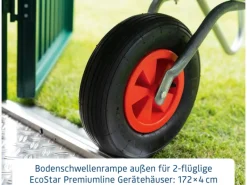 Hörmann Motorroller|Bodenschwellenrampe aussen für 2-flg. Tür