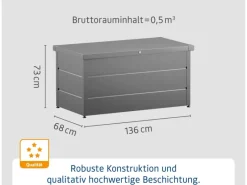 Gartenbox Elegant 136 cm x 73 cm x 68 cm*Hörmann