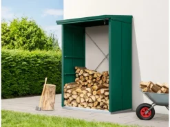 Kaminholzregal Elegant-V Typ 1 aus Metall RAL6005*Hörmann Sale