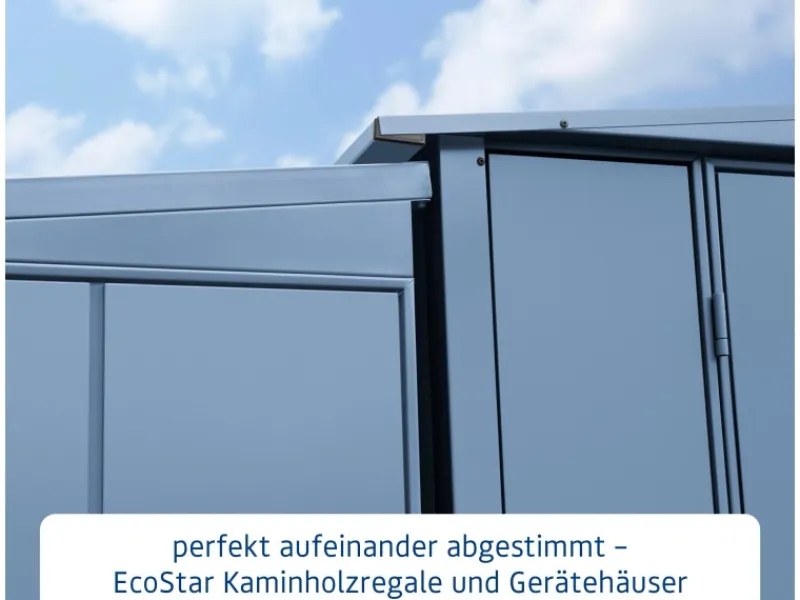 Kaminholzregal Elegant-V Typ 2 aus Metall RAL5014*Hörmann New