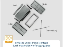 Hörmann Kaminholzregale|Kaminholzregal Elegant-V Typ 1 aus Metall RAL5014