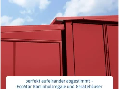 Hörmann Kaminholzregale|Kaminholzregal Elegant-V Typ 1 aus Metall RAL3004