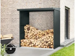 Kaminholzregal Trend-V Typ 2 aus Metall RAL7016*Hörmann Online