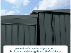 Kaminholzregal Trend-V Typ 2 aus Metall RAL7016*Hörmann Online