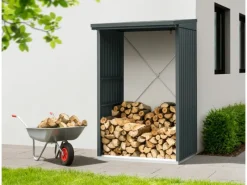 Kaminholzregal Trend-V Typ 1 aus Metall RAL7016*Hörmann Sale