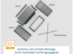 Kaminholzregal Trend-V Typ 1 aus Metall RAL3004*Hörmann Sale