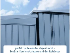 Hörmann Kaminholzregale|Kaminholzregal Trend-V Typ 2 aus Metall RAL5014