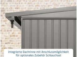 Hörmann Kaminholzregale|Kaminholzregal Trend-V Typ 2 aus Metall RAL9007 aluminium