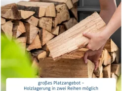 Hörmann Kaminholzregale|Kaminholzregal Trend-V Typ 2 aus Metall RAL9007 aluminium