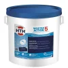 Poolpflege|HTH 10 kg MaxiTab Action 5 Chlor Multifunktion 200g Tabletten Langsam Löslich