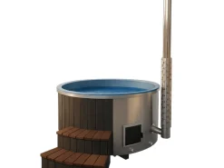 Icewolf Hot Tub Badefass mit Spa Massage & Sprudelfunktion für 4 bis 6 Personen 200cm Vollaustattung* Clearance