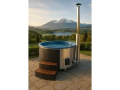 Icewolf Hot Tub Badefass mit Spa  Massage &  Sprudelfunktion für 4 bis 6 Personen 200cm Vollaustattung* Clearance