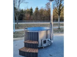 Icewolf Hot Tub Badefass mit Spa  Massage &  Sprudelfunktion für 4 bis 6 Personen 200cm Vollaustattung* Clearance