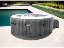 Intex Outdoor Whirlpools|PureSpa Bubble Massage Greywood Deluxe Ø 196 cm x 71 cm