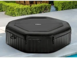 Whirlpool PureSPA Bubble Jet laminiertes Vinyl Schwarz Octagon Ø 218 x 71*Intex Hot