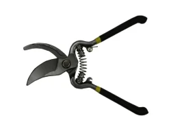 Gartenschere aus Karbonalstahl 20cm Schwarz Rosenschere*Jardinion New