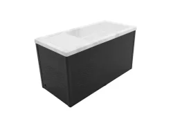 Eisbadewanne NARSARA Anthrazit Marmorweiß Temperatur Zwischen 3°C und 37°C*Jet-Line Clearance