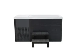 Eisbadewanne NARSARA Anthrazit Marmorweiß Temperatur Zwischen 3°C und 37°C*Jet-Line Clearance