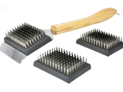 Grillbürste Edelstahl Holzgriff Parawood Inkl. 2 Wechselköpfe*Jim Beam Online