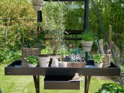 Gewächshaus Alutisch 2 Sektionen Schwarz*Juliana