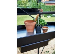 Gewächshaus Alutisch 2 Sektionen Schwarz*Juliana